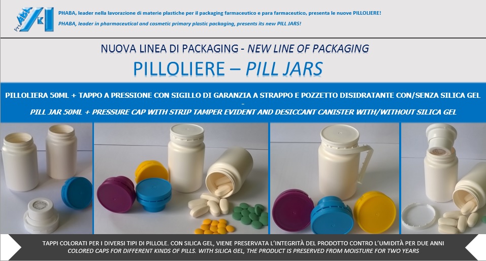 Newsletter PHABA 06 2016 – New line of packaging: PILL JARS!