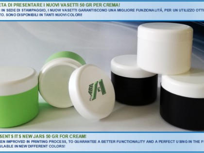 NEWS ON CREAM JARS 50GR!