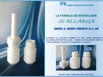 Microclismi: nuovo formato da 6 ml!